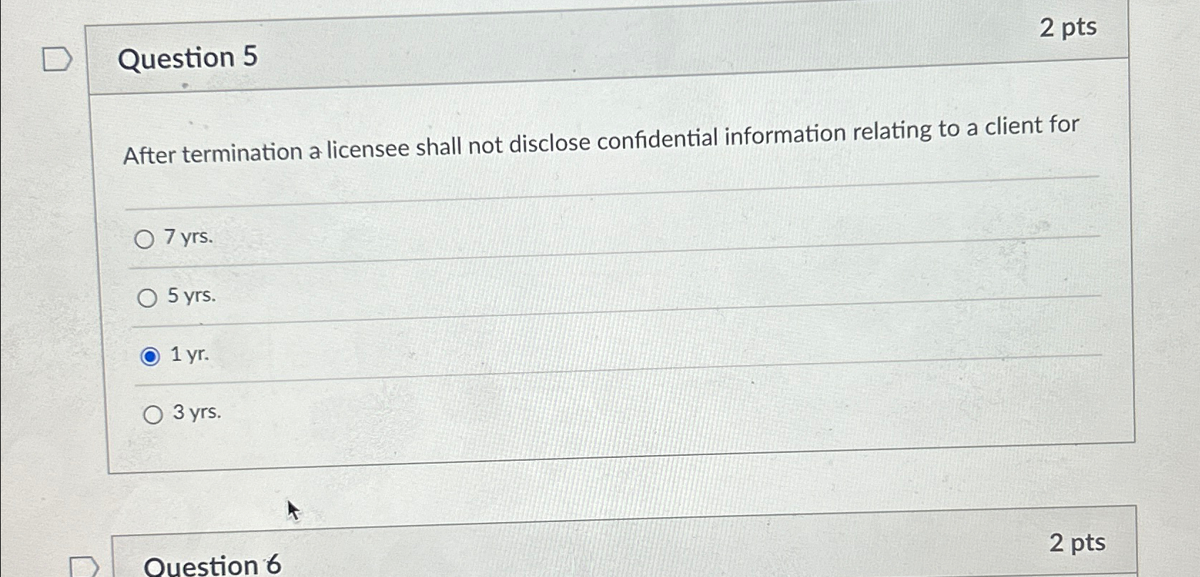 Solved Question 52 ﻿ptsAfter Termination A Licensee Shall | Chegg.com