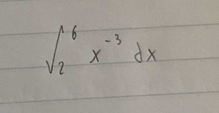 Solved ∫26x-3dx | Chegg.com