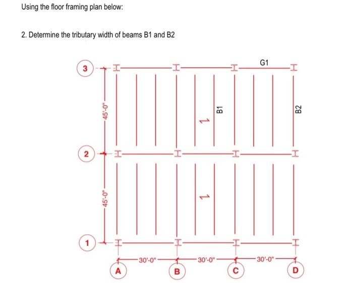 Solved Using the floor framing plan below: 2. Determine the | Chegg.com