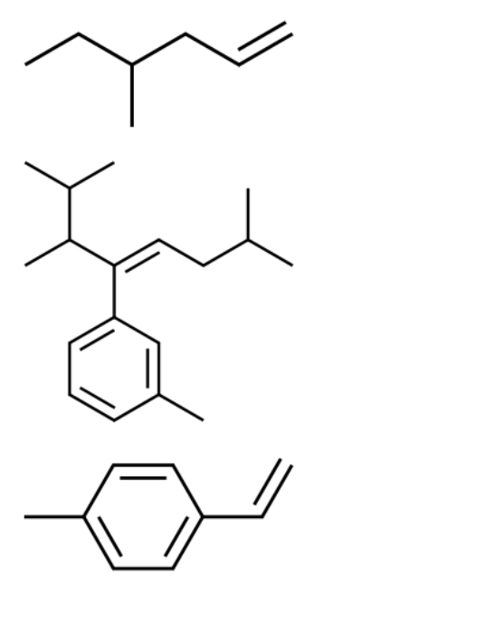 Solved react alkenes #1, 2, ﻿and 3 ﻿with mCPBA. predict the | Chegg.com