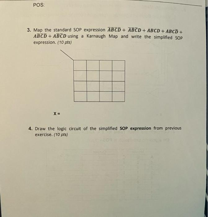 Solved II Karnaugh Maps Complete Each Exercise 46 Pts Chegg Com   Image