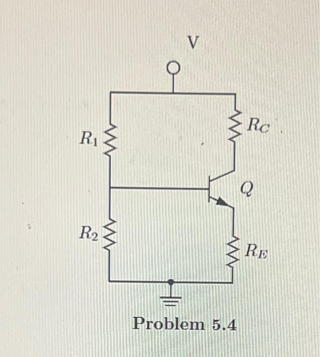 Solved 5.4 For the voltage divider circuit shown. A. Find IC | Chegg.com