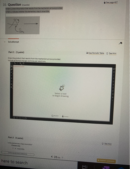 Solved See page 487 31 Question points) In Part 1 rw the | Chegg.com