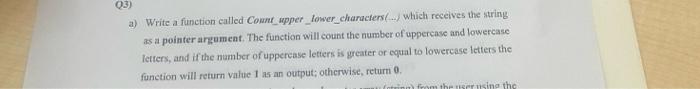 Solved (3) a) Write a function called Count | Chegg.com