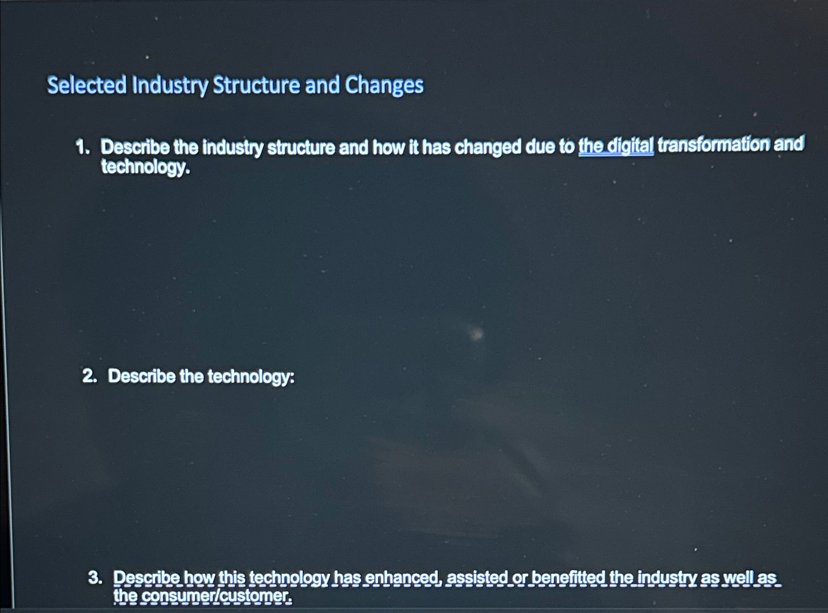 Industry Structure Refers To How