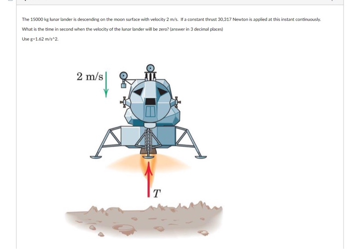 lunar lander thrust