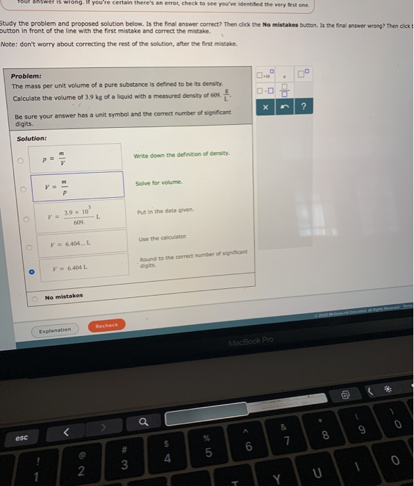 Solved O MEASUREMENT Identifying Errors In The Solution To A | Chegg.com