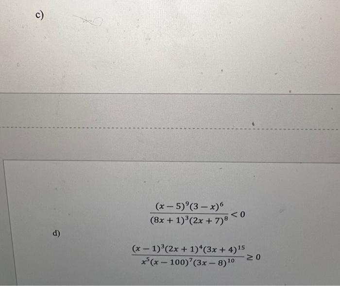 A X2 2x 242x2 8x 8 0 B 16 6x X23x2 8x 3 0 C C Chegg Com   Image