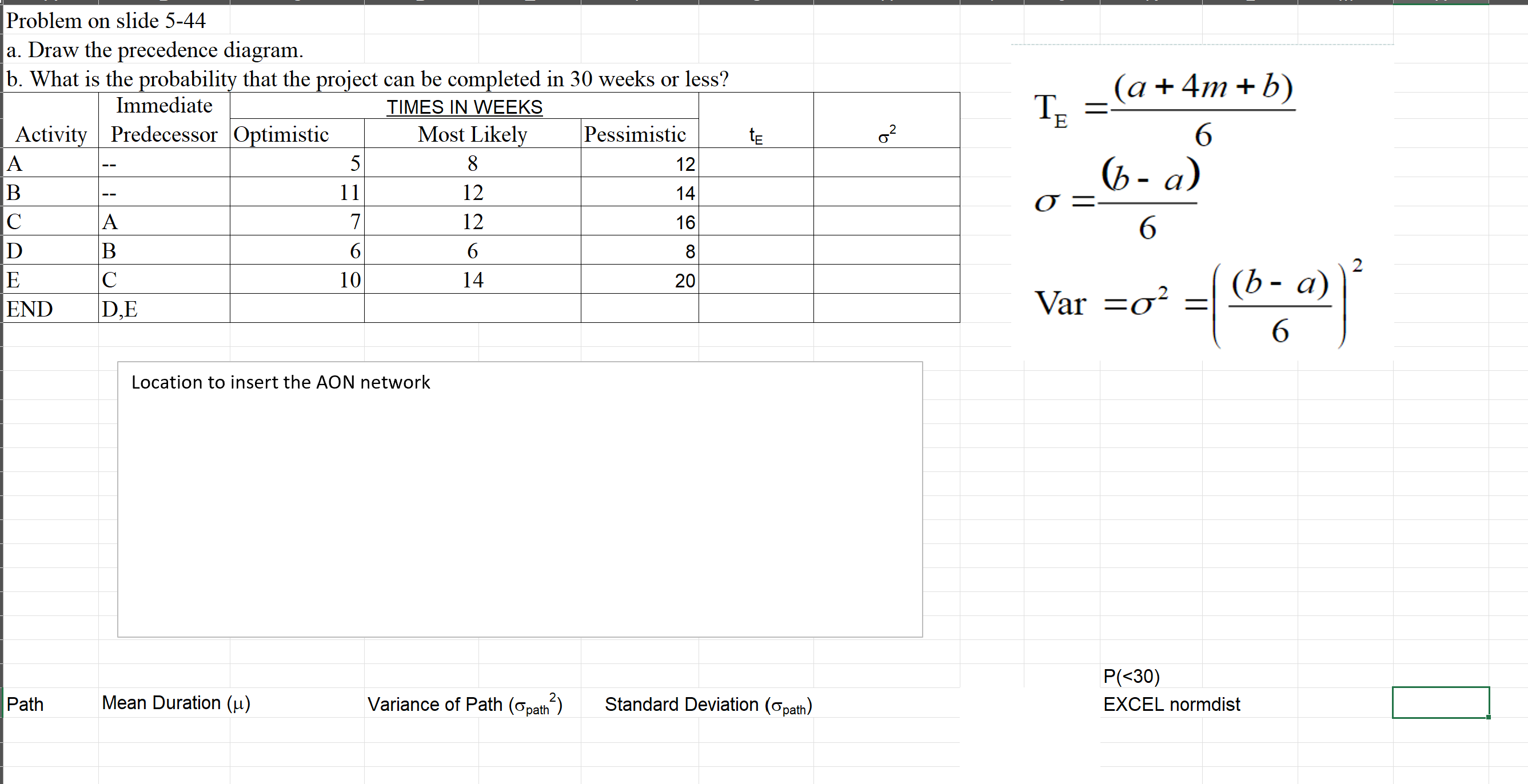 Solved Given the information in the following table:Problem | Chegg.com