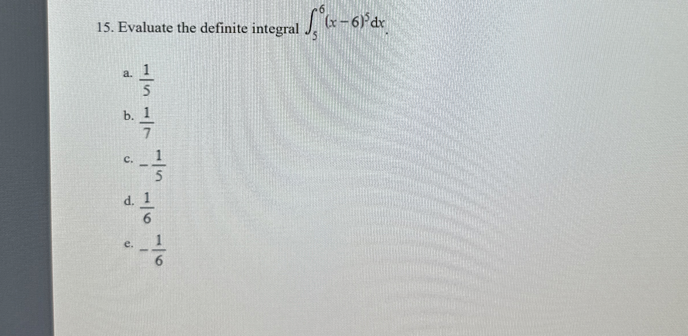 Solved Evaluate the definite integral | Chegg.com