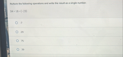 Solved Perform the following operations and write the result | Chegg.com