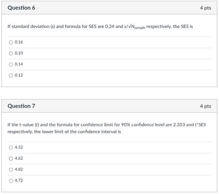 Solved Question 5 4 pts The following questions (Questions 5 | Chegg.com
