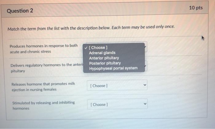 Solved Question 1 10 pts Which of the following are the most | Chegg.com
