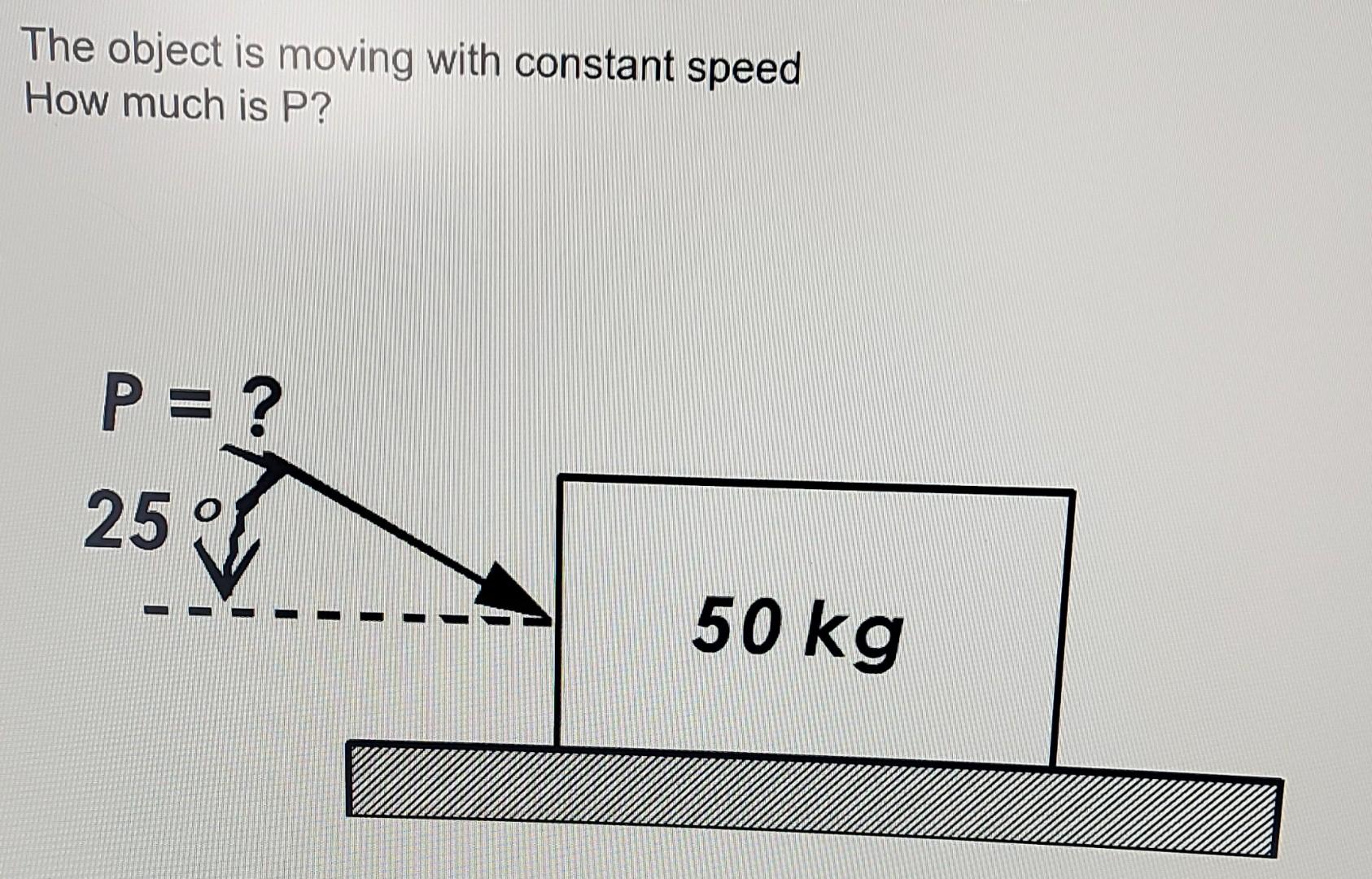Solved The object is moving with constant speed How much is | Chegg.com