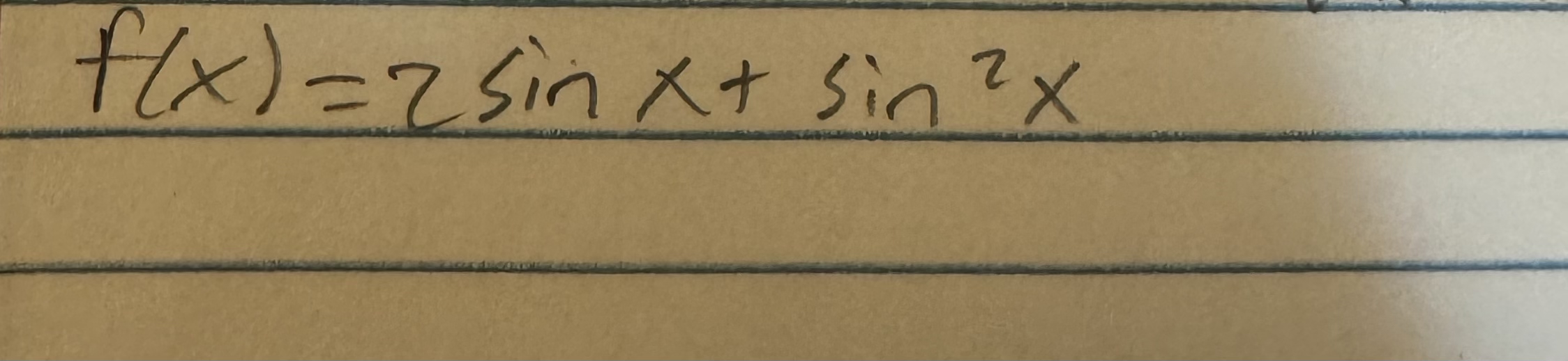 Solved f(x)=2sinx+sin2x, ﻿find all points on the graph of | Chegg.com