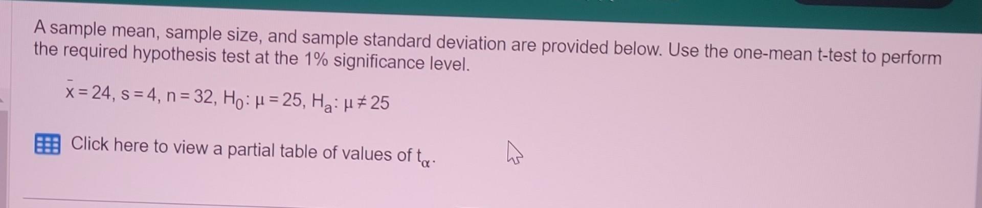 solved-a-sample-mean-sample-size-and-sample-standard-chegg