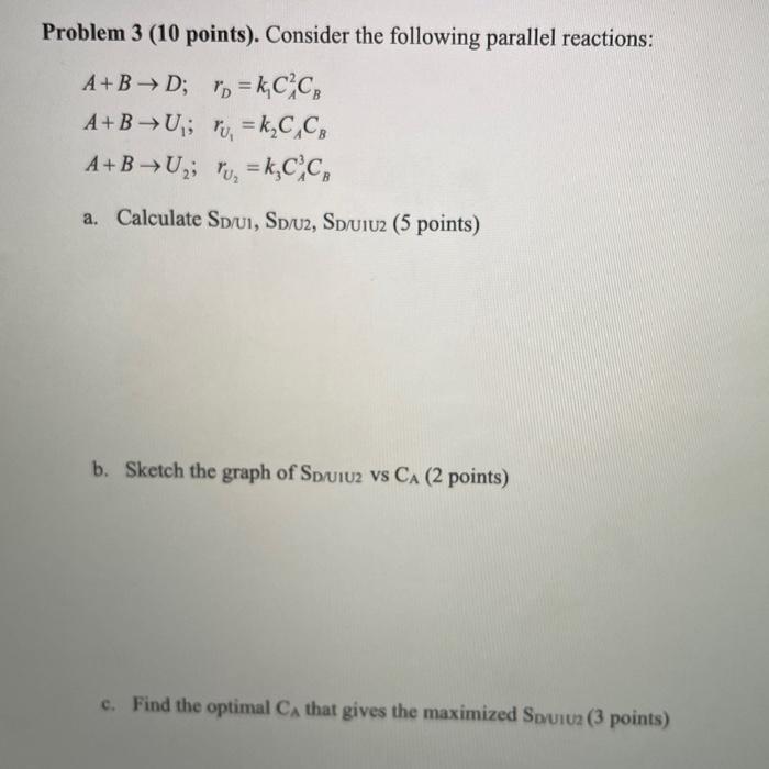 Solved Problem 3 (10 Points). Consider The Following | Chegg.com