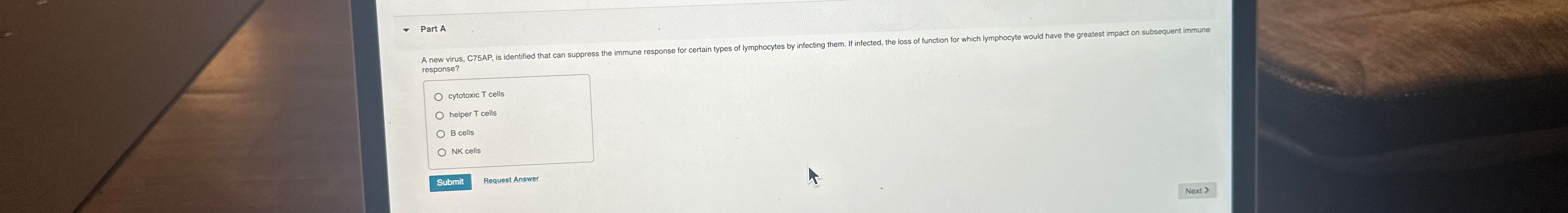 differentiate between helper t cells and cytotoxic t cells