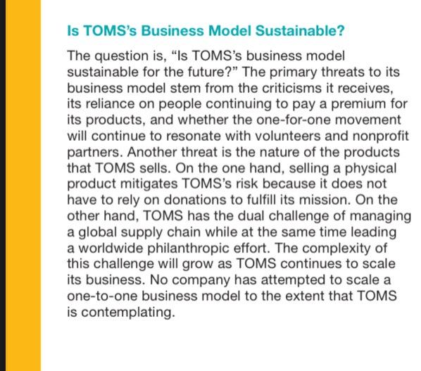 Toms shoes business model on sale canvas