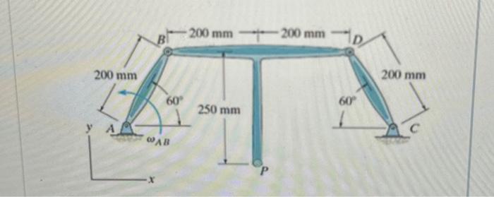 Member AB Is Rotating At WAB = 7.8 Rad/s. (Figure | Chegg.com