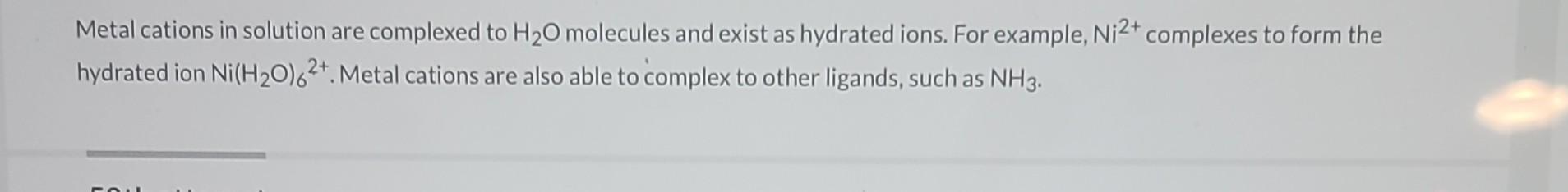 Solved Calculate the concentration of Ni(H2O)62+ ions at | Chegg.com