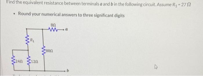 Solved Find The Equivalent Resistance Between Terminals 6725