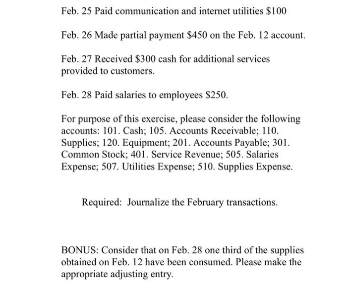 Required: (a) Prepare an Income Statement and a | Chegg.com