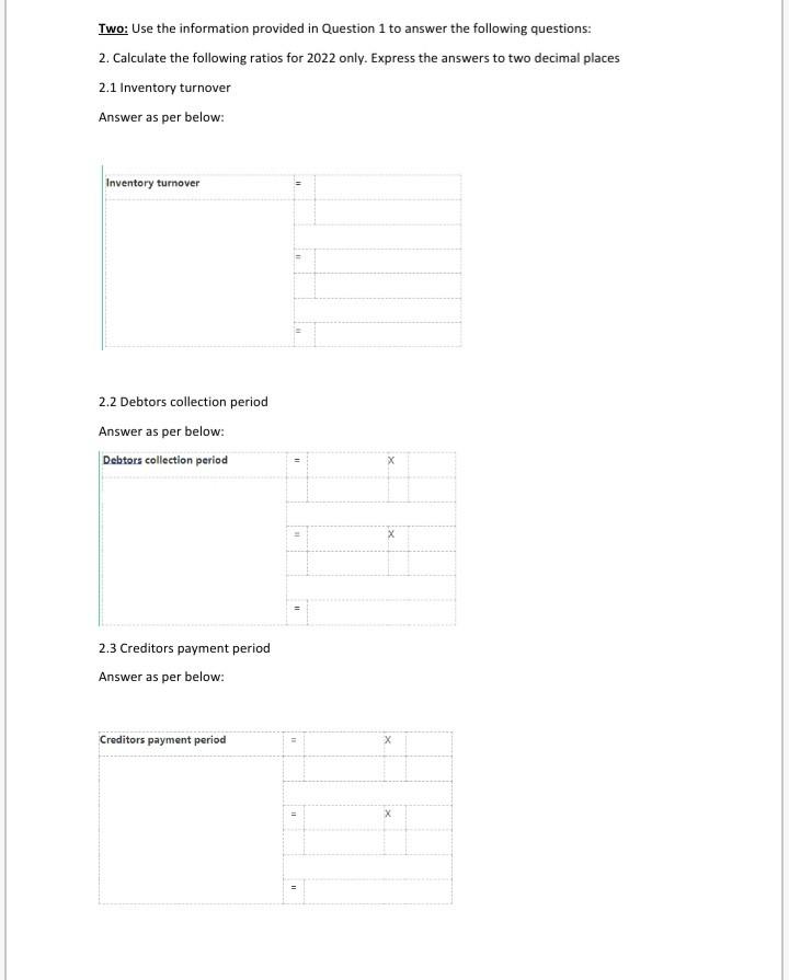 One: REQUIRED Study the information provided below | Chegg.com