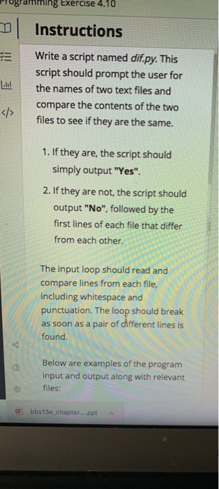 Solved mming Exercise 4.8 Instructions Write a script named | Chegg.com