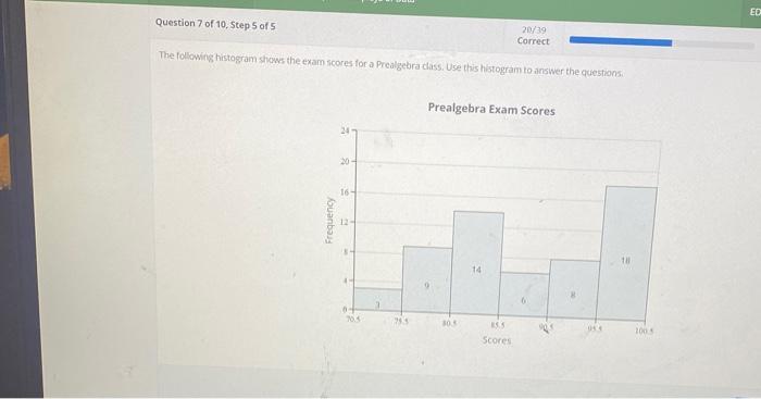 Solved ED Question 7 of 10, Step 5 of 5 20/19 Correct The | Chegg.com