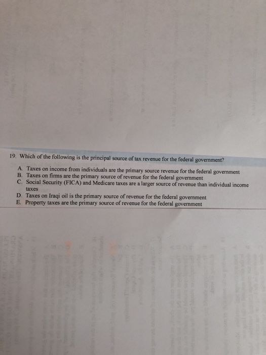 solved-19-which-of-the-following-is-the-principal-source-of-chegg