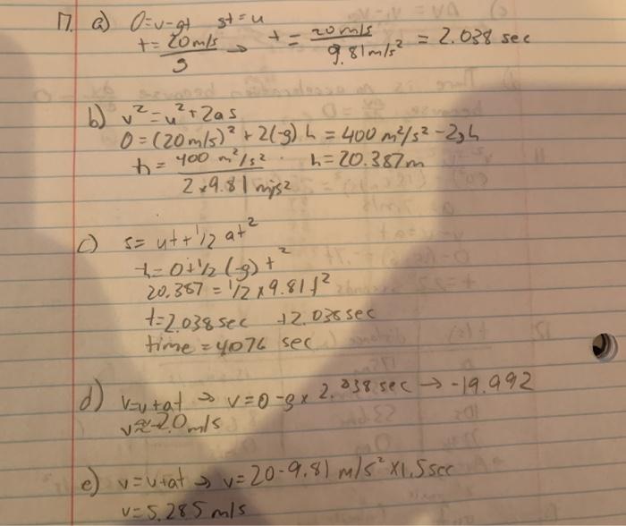 Solved Q 18 1d Vertical Toss And Freefall 30 Points Chegg Com