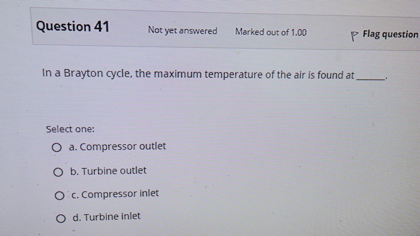 Solved Question 41 Not Yet Answered Marked Out Of 1.00 P | Chegg.com