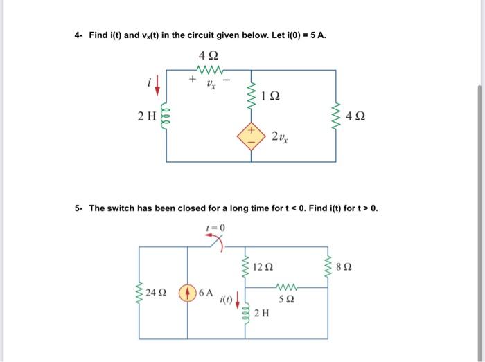Solved Can you solve these 2 electrical circuits question