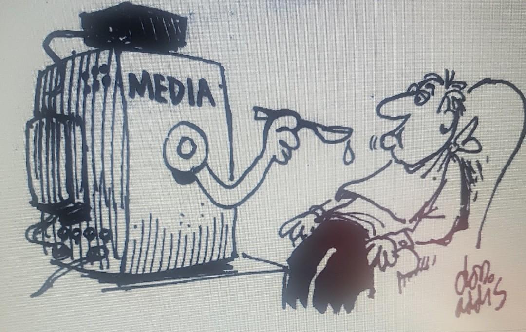 Solved what is this cartoons theme or topic? who do the