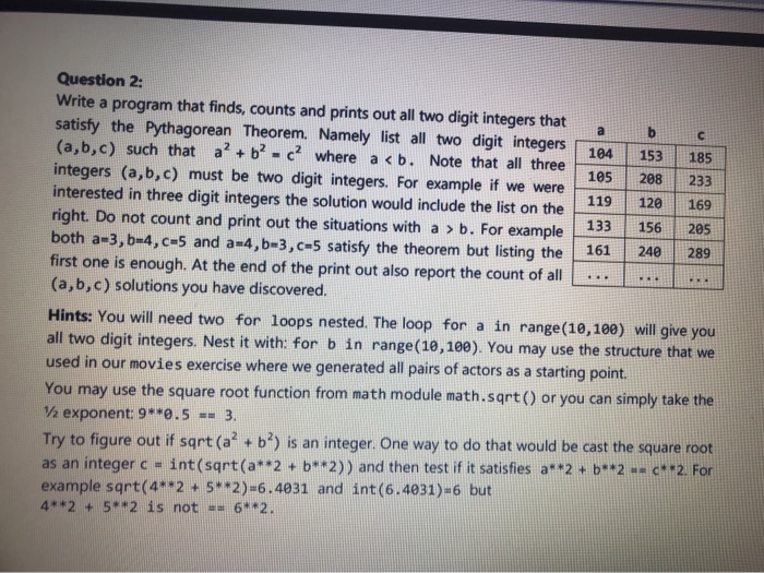 Solved This is Algorithms and programming I would like to | Chegg.com