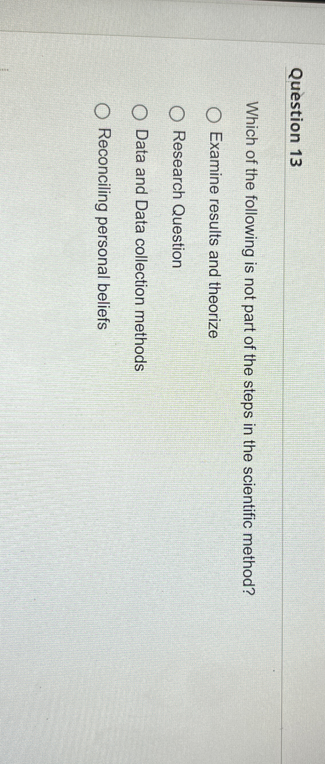 Solved Question 13Which of the following is not part of the | Chegg.com