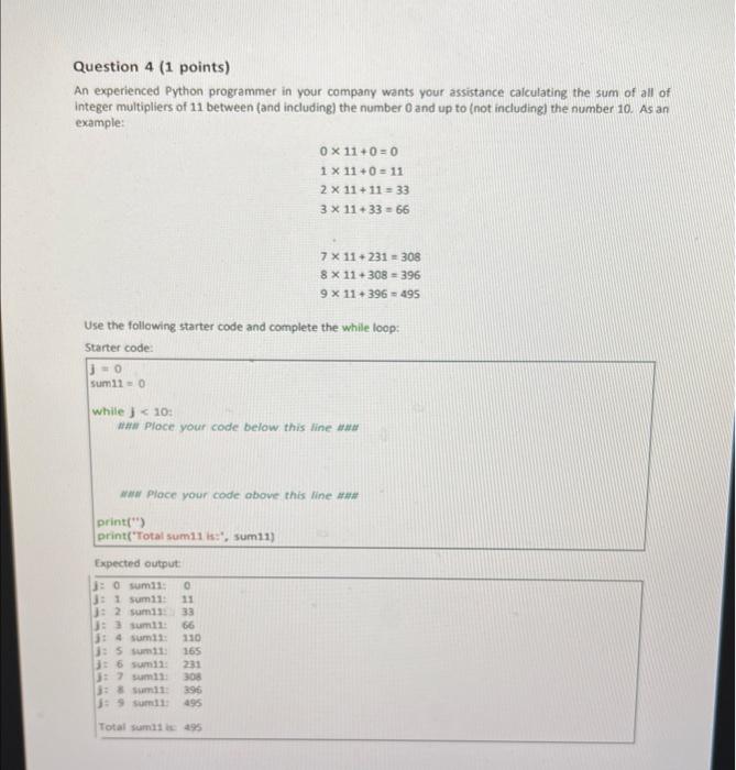 Solved Question 4 ( 1 points) An experienced Python | Chegg.com