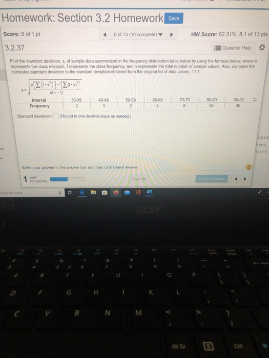 Solved Homework: Section 3.2 Homework Save Score: 0 of 1 pt | Chegg.com