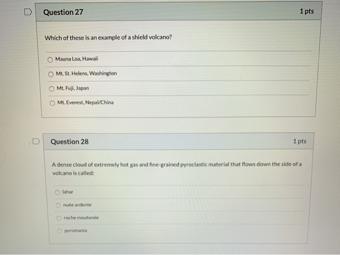 Solved Question 27 1 pts Which of these is an example of a | Chegg.com