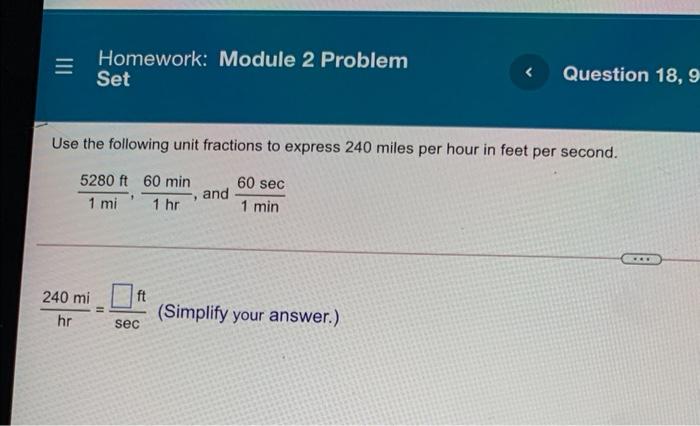 Solved E Homework: Module 2 Problem Set Question 18, 9 Use | Chegg.com