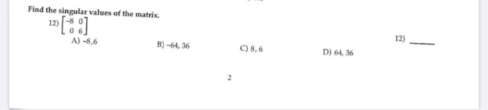 Solved Please help using linear algebra. This problem is due | Chegg.com