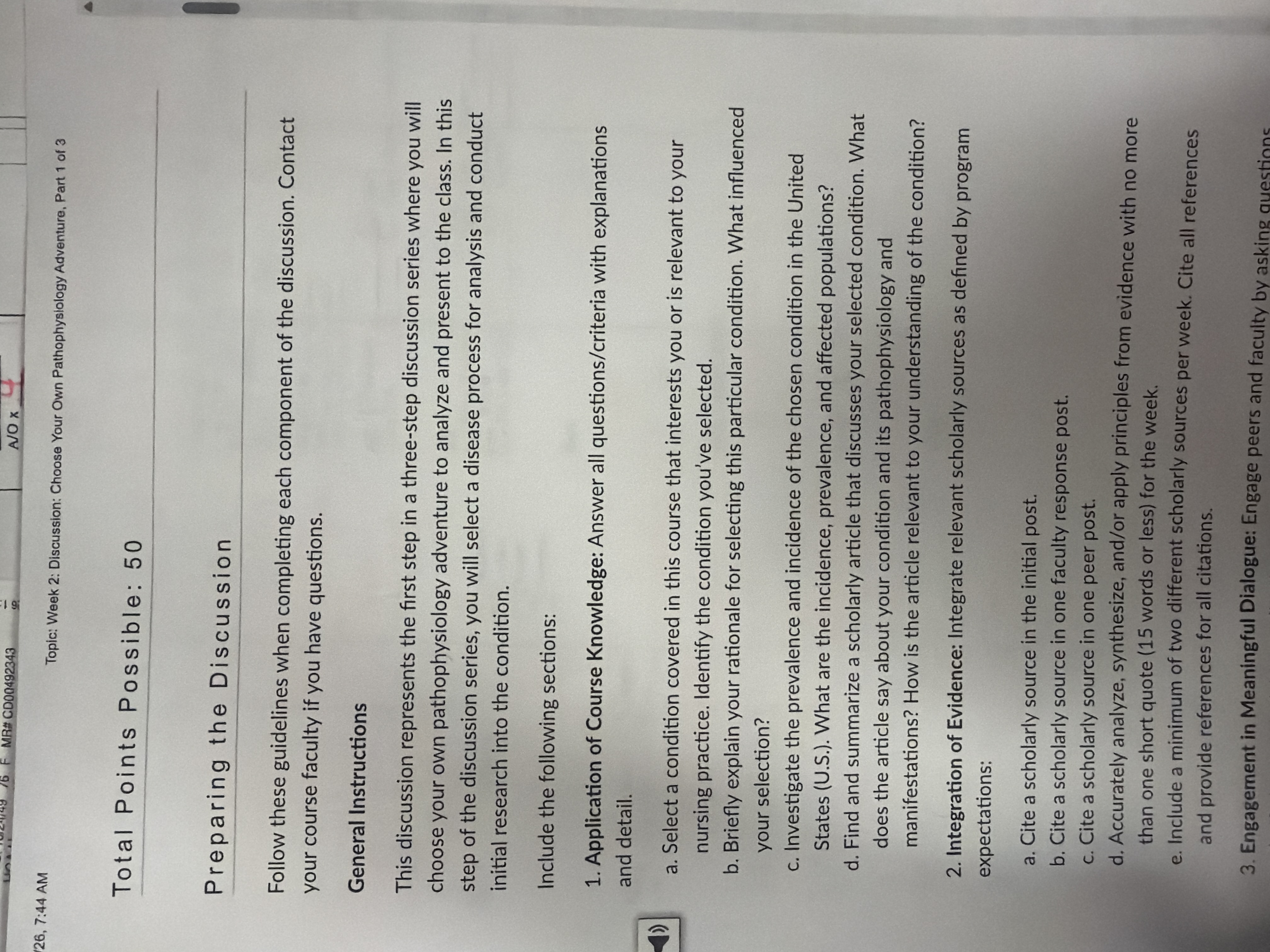 Solved Preparing the DiscussionFollow these guidelines when | Chegg.com