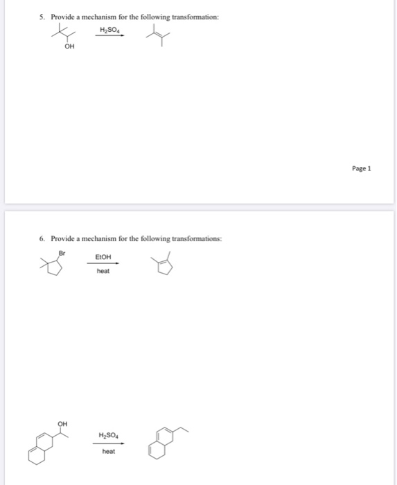 Solved 5. Provide a mechanism for the following | Chegg.com