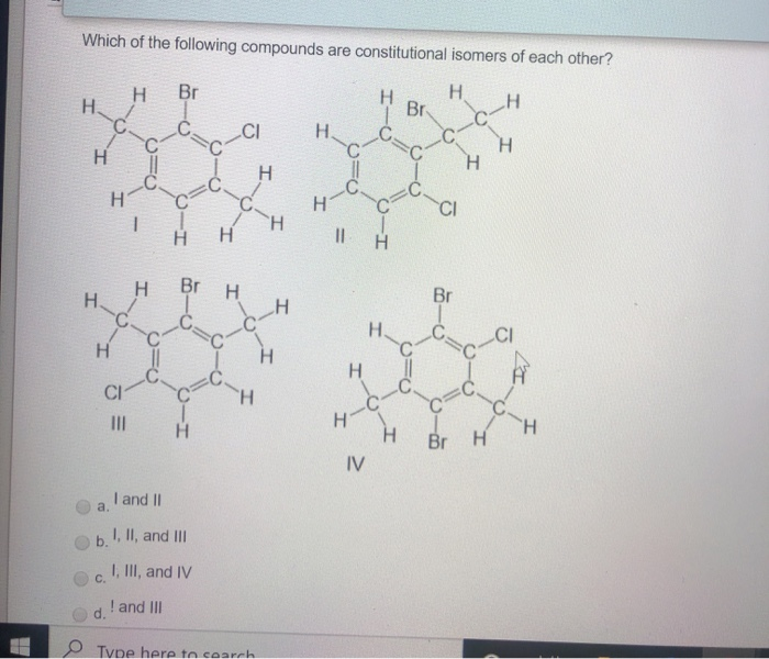 Solved Which of the following compounds are constitutional | Chegg.com