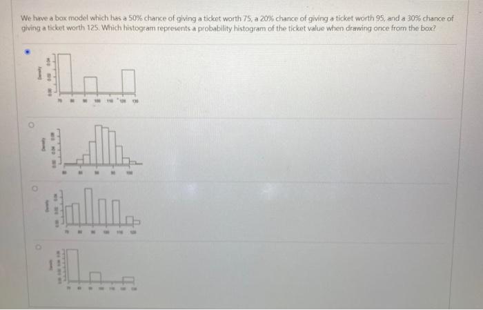 Solved We have a box model which has a 50% chance of giving | Chegg.com