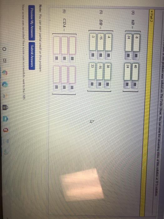 Solved 1 point) NOTE: This problem has two parts. The second | Chegg.com