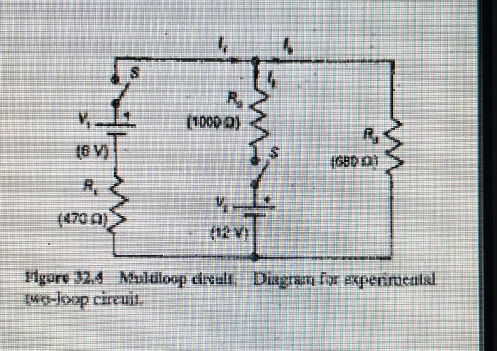 Solved Multiloop Circuits: Kirchhoff's Rules Laboratory | Chegg.com