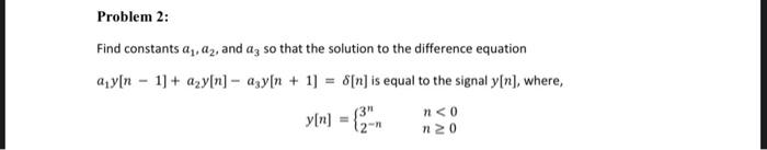 Solved Find Constants A1a2 And A3 So That The Solution To 2346