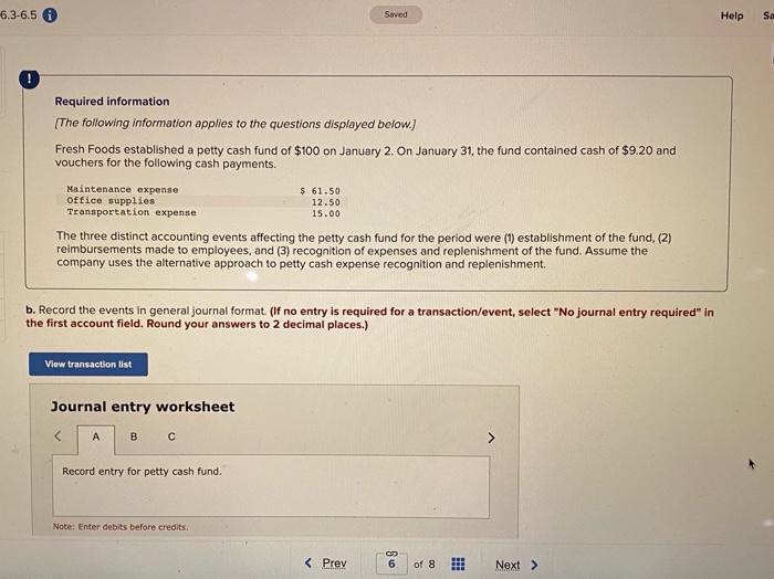 solved-fresh-foods-established-a-petty-cash-fund-of-100-on-chegg